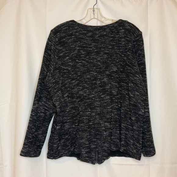 Eileen Fisher Lightweight Mélange Knit Jacket XL - Picture 3 of 6
